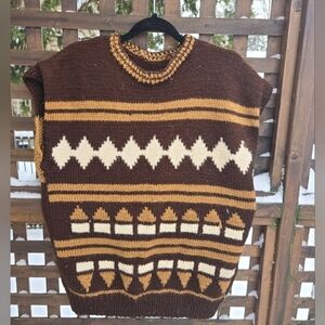 Vintage Hand Knit Vest